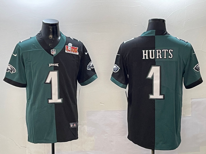 Men Philadelphia Eagles #1 Hurts green 2025 Nike NFL jersey style 017->philadelphia eagles->NFL Jersey